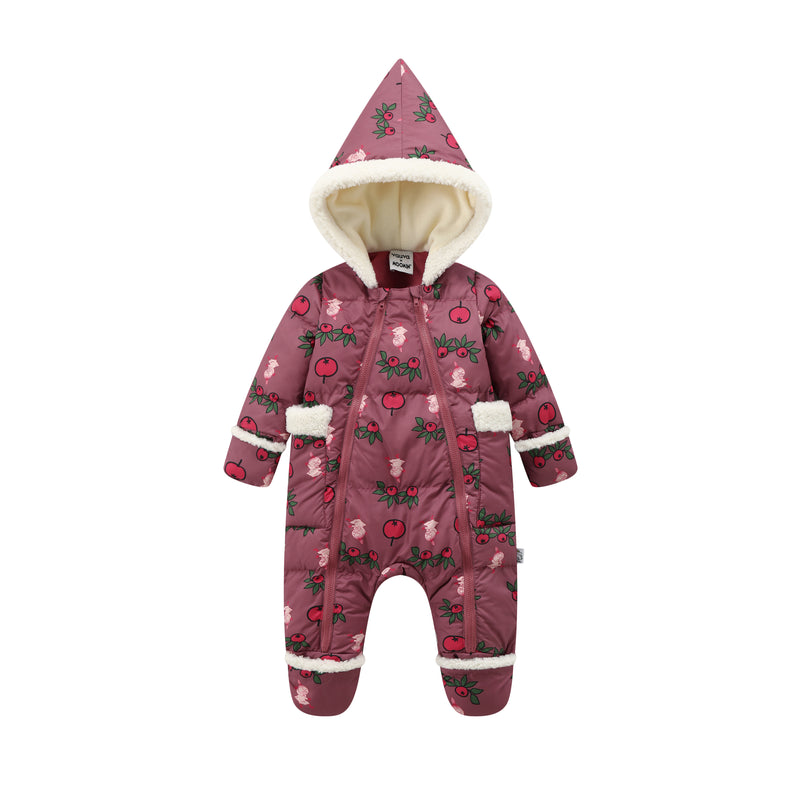 Vauva x Moomin FW23 - Baby Girls Long Sleeve Padded Romper (Purple) product image front
