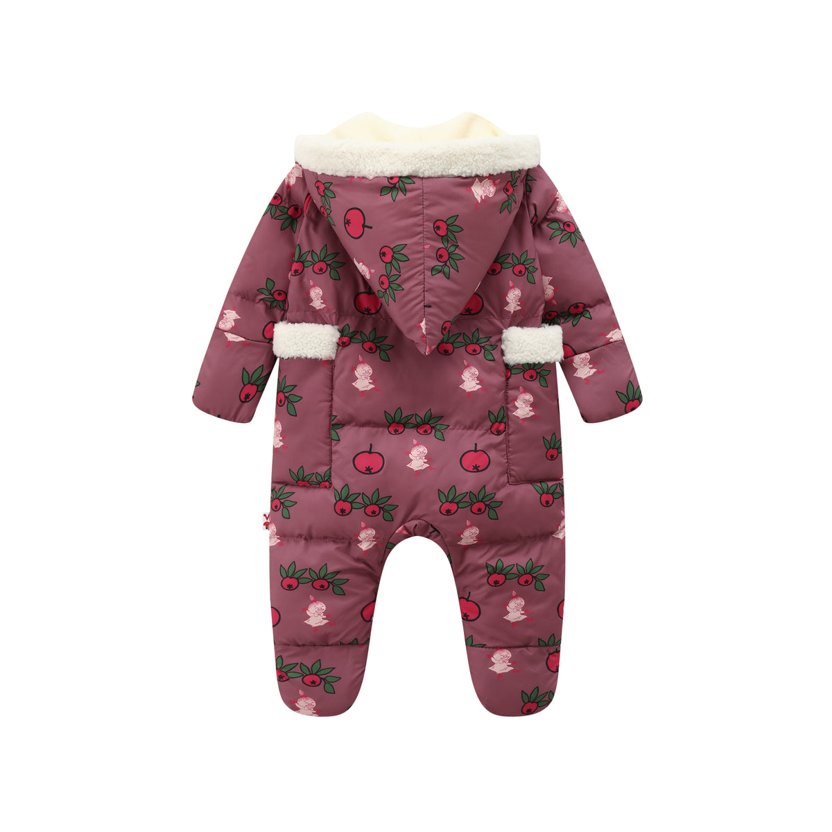 Vauva x Moomin FW23 - Baby Girls Long Sleeve Padded Romper (Purple) product image back