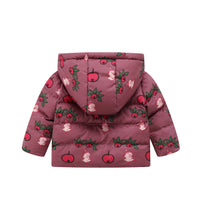 Vauva x Moomin FW23 - Baby Girls Moomin All Over Print Padded Jacket with Hood (Red) product image back