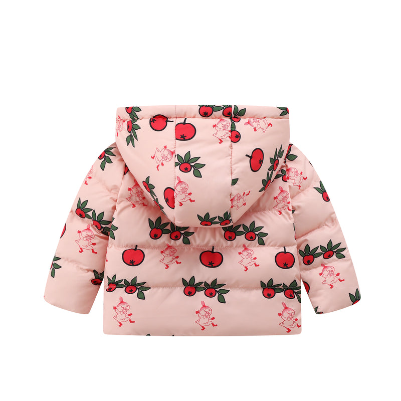 Vauva x Moomin FW23 - Baby Girls Moomin Print Coat with Hood (Pink)