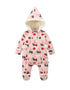 Vauva x Moomin Vauva x Moomin FW23 - Baby Girls Long Sleeve Padded Romper (Pink) Romper
