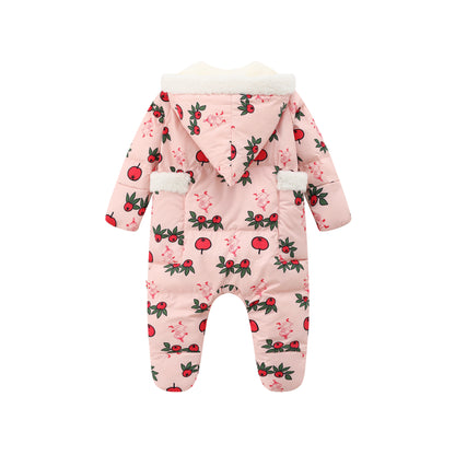 Vauva x Moomin Vauva x Moomin FW23 - Baby Girls Long Sleeve Padded Romper (Pink) Romper