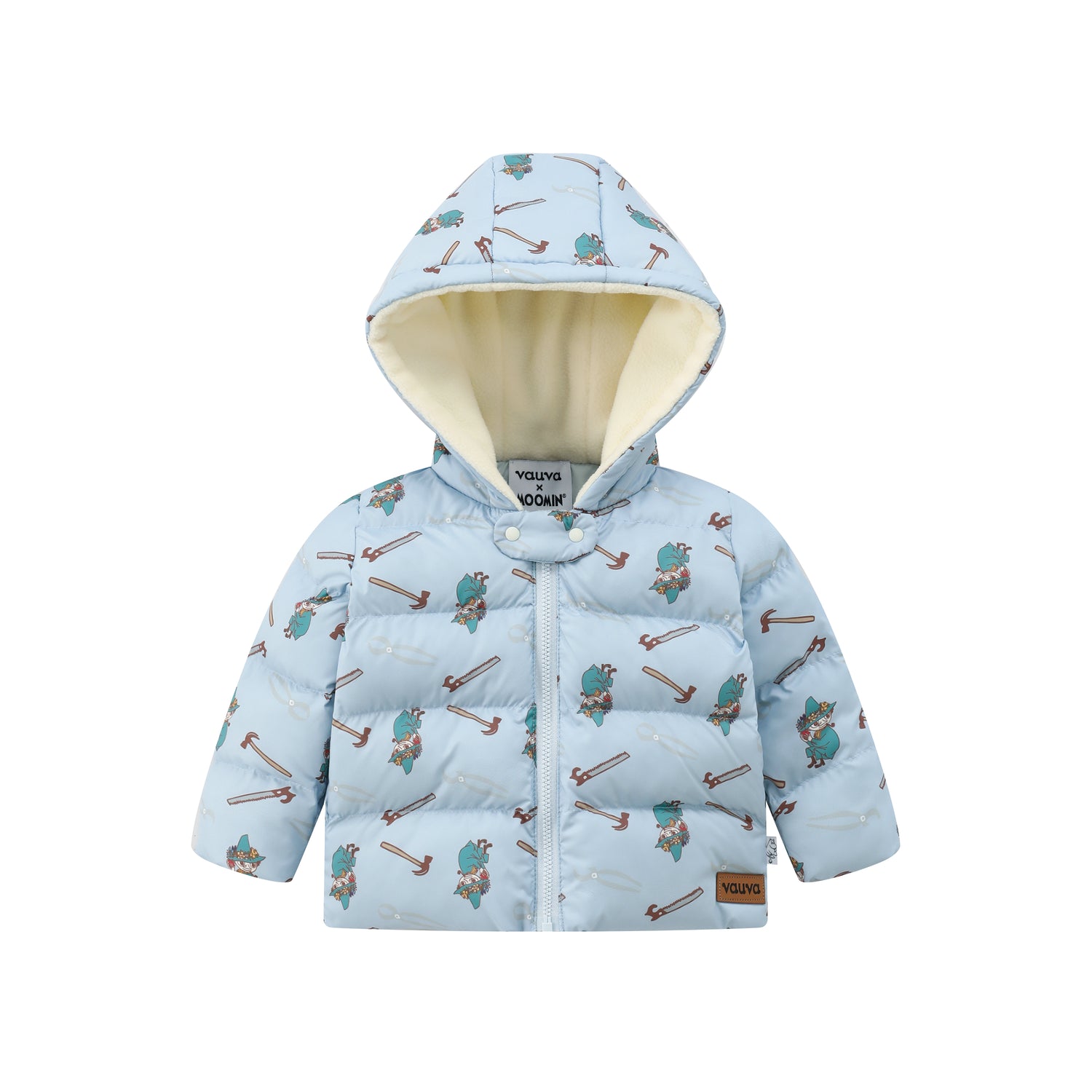 Vauva x Moomin Vauva x Moomin FW23 - Baby Boys Moomin Padded Jacket with Hood (Folk Blue) Coat &amp; Jacket