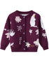Vauva x Moomin Vauva x Moomin FW23 - Baby Girls Moomin Pattern Long Sleeve Knit Jacket (Purple) Coat & Jacket