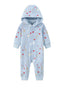 Vauva x Moomin Vauva x Moomin FW23 - Baby Boys Moomin All Over Print Cotton Hood Long Sleeve Romper (Blue) Romper
