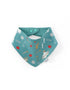 Vauva x Moomin Vauva x Moomin FW23 - Baby Boys Moomin All Over Print Cotton Bib (Green) Bib