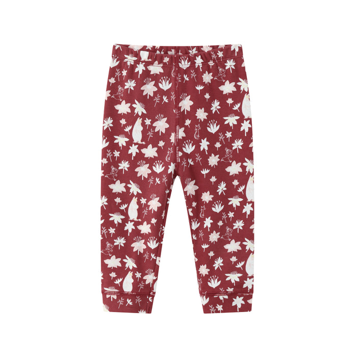 Vauva x Moomin Vauva x Moomin FW23 - Baby Girls Moomin All Over Print Cotton Pants (Red) Pants