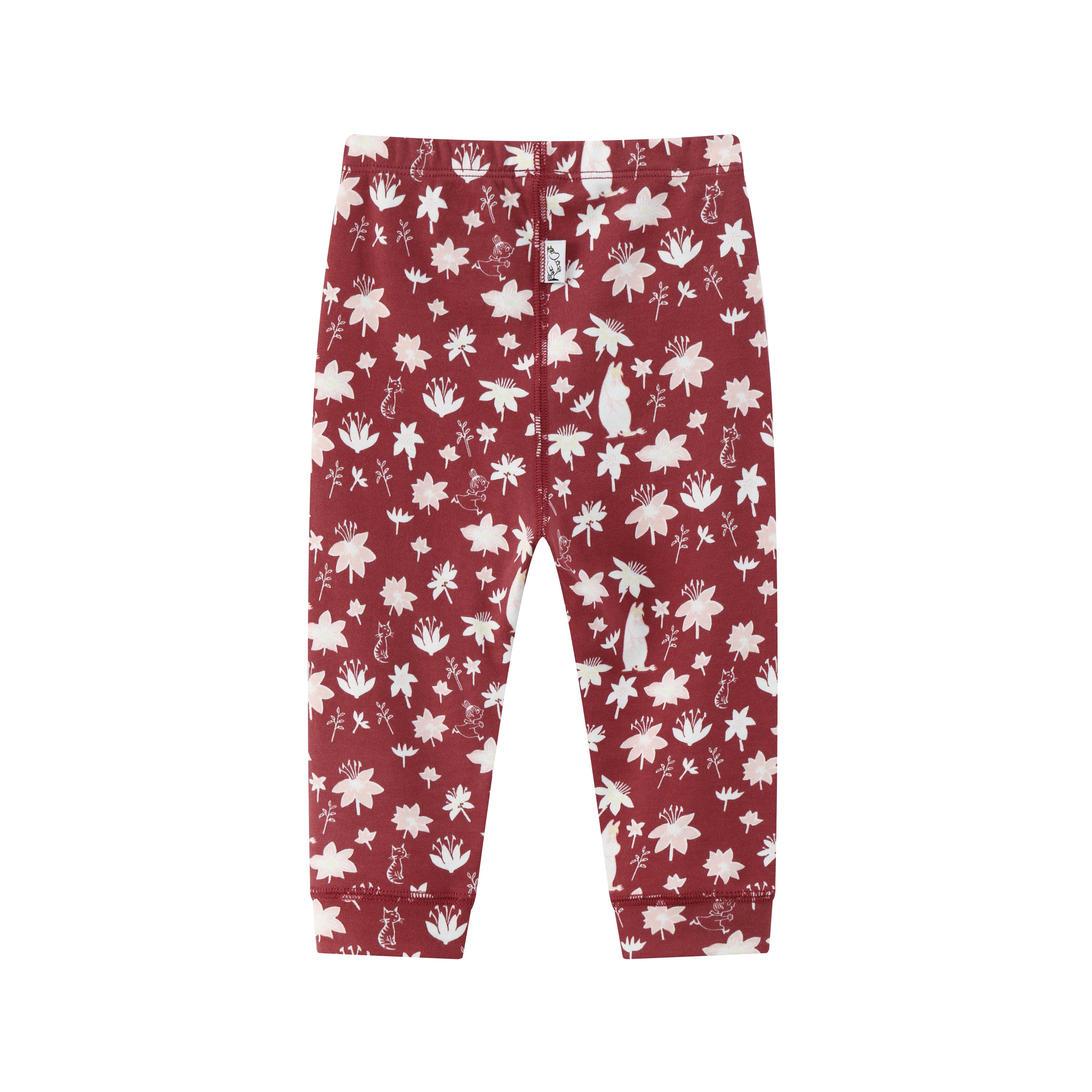 Vauva x Moomin Vauva x Moomin FW23 - Baby Girls Moomin All Over Print Cotton Pants (Red) Pants