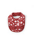 Vauva x Moomin Vauva x Moomin FW23 - Baby Girls Moomin All Over Print Ruffle Cotton Bib (Red) Bib