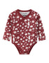 Vauva x Moomin Vauva x Moomin FW23 - Baby Girls Moomin All Over Print Cotton Long Sleeve Bodysuit (Red) Bodysuit