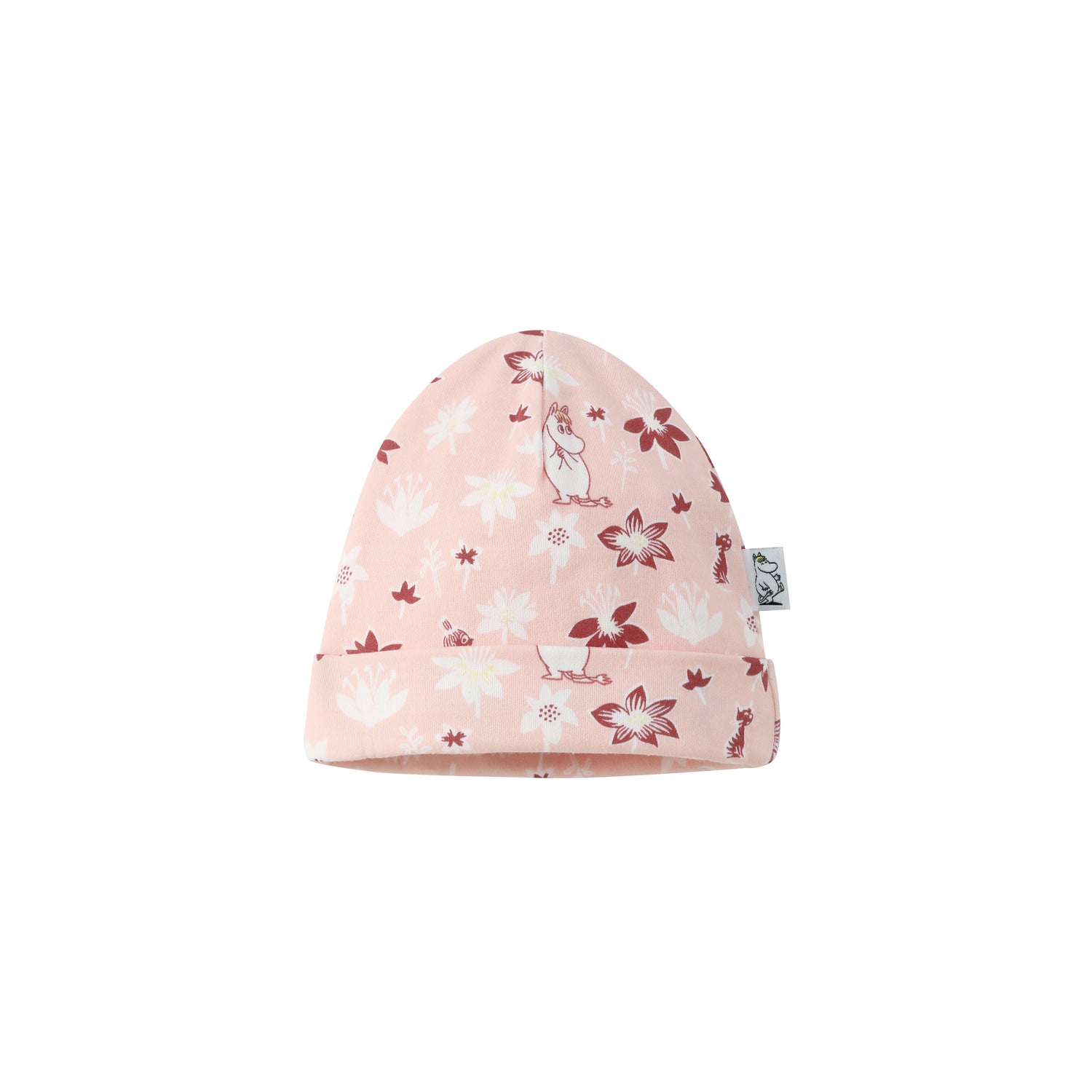 Vauva x Moomin Vauva x Moomin FW23 - Baby Girls Moomin All Over Print Cotton Hat (Pink)