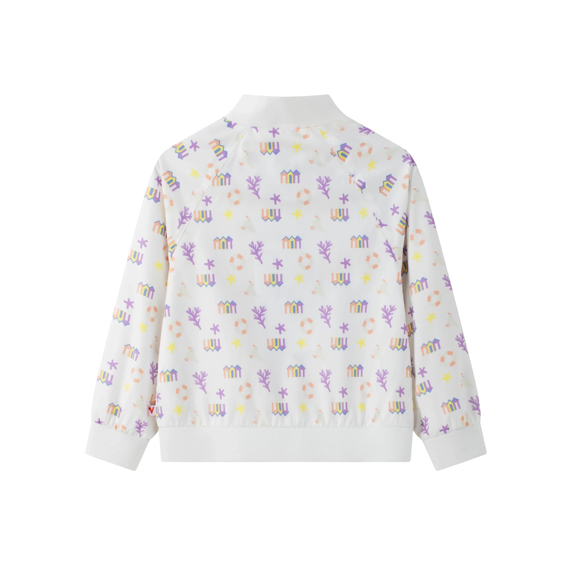 VAUVA Vauva SS24 - Girl All Over Print Jacket - White Coat & Jacket