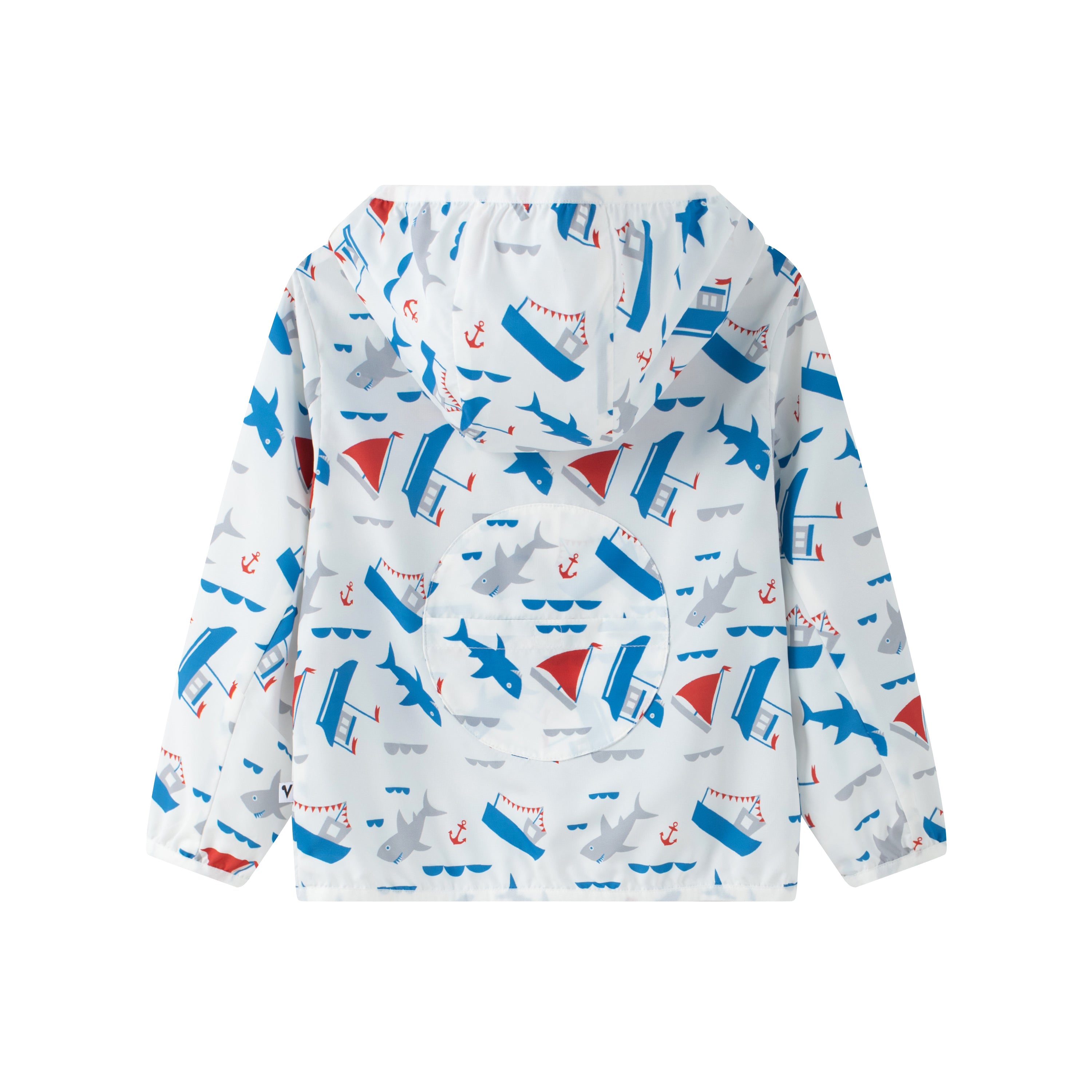 VAUVA Vauva SS24 - Boys Ocean All Over Printed Windbreaker UV Protection Windbreaker