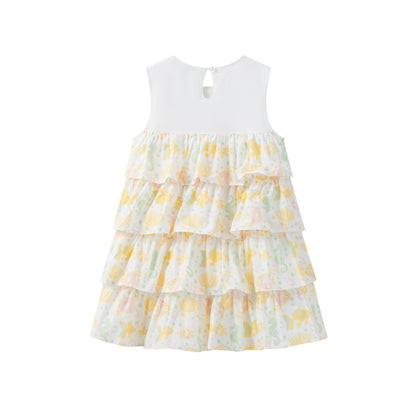 VAUVA Vauva SS24 - Toddler Girl Ruffle Short Sleeves Dress Dresses