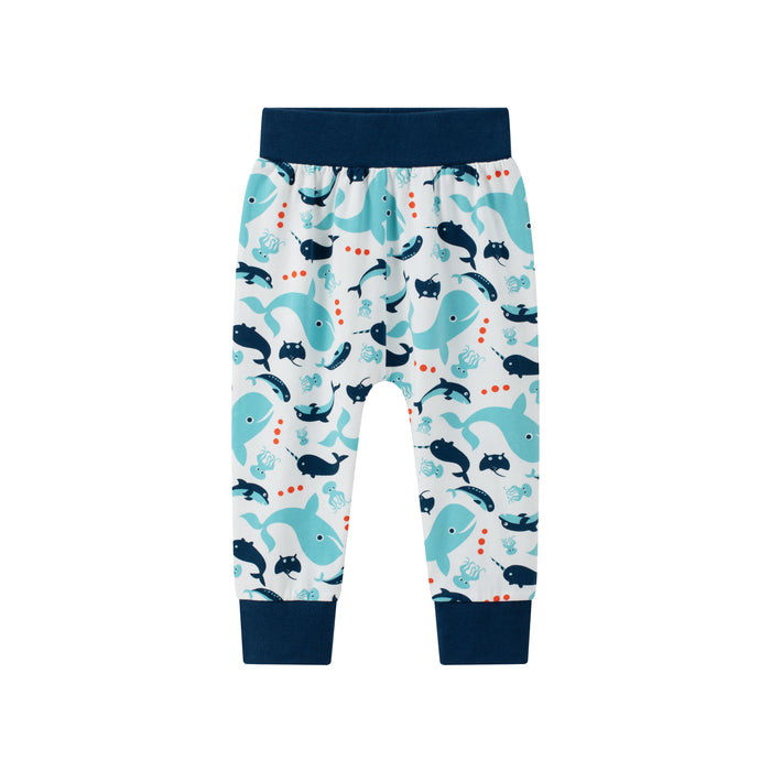 Vauva SS24 - Baby Boy Printed Pants (Blue) product image front