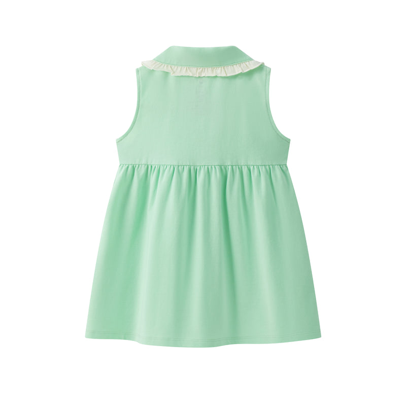 VAUVA Vauva SS24 - Baby Girl's Organic Cotton Plain Dress Dress