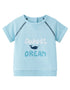 VAUVA Vauva SS24 - Baby Boy Sweet Dream Short Sleeves Top (Blue) Tops