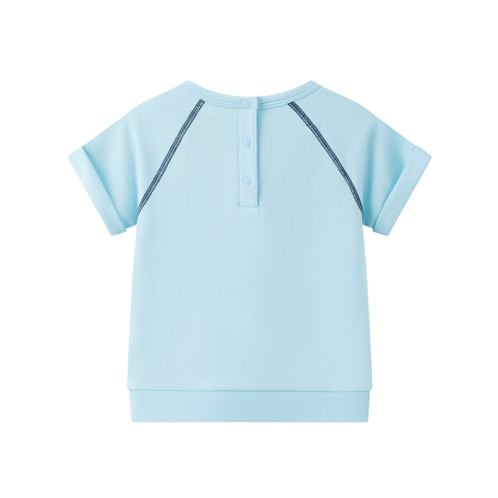 Vauva SS24 - Baby Boy Sweet Dream Short Sleeves Top (Blue) - Product 2