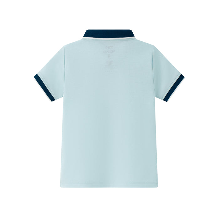 Vauva SS24 - Baby Boy Short Sleeves Polo Top (Blue) - Product 2