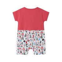 Vauva x Moomin - Baby Boys Too-Ticky Short Sleeve Romper (Red)