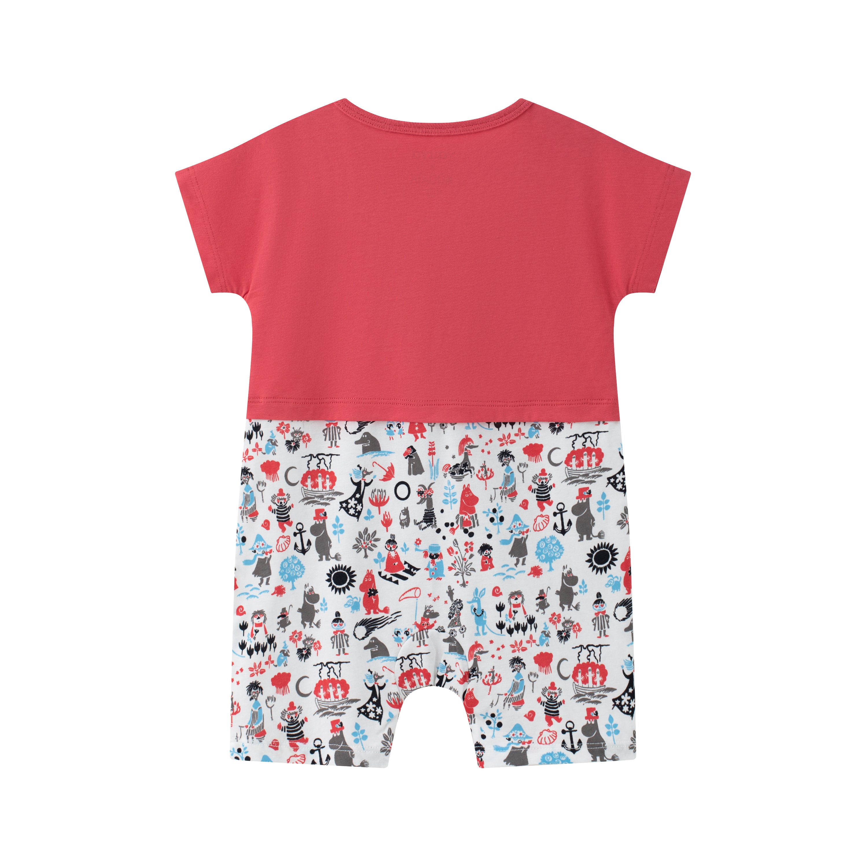 Vauva x Moomin Vauva x Moomin - Baby Boys Too-Ticky Short Sleeve Romper (Red) ROMPER