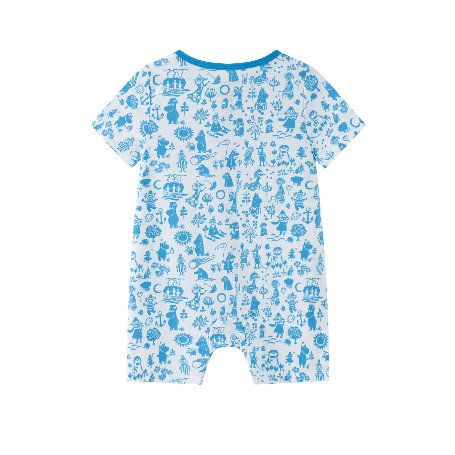 Vauva x Moomin Vauva x Moomin - Baby Moomin Print Short Sleeve Romper (White) Romper