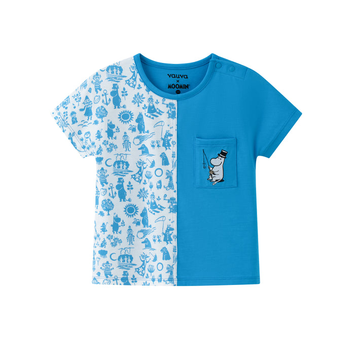 Vauva x Moomin - Baby Moomin Short Sleeve T-Shirt Set (White)