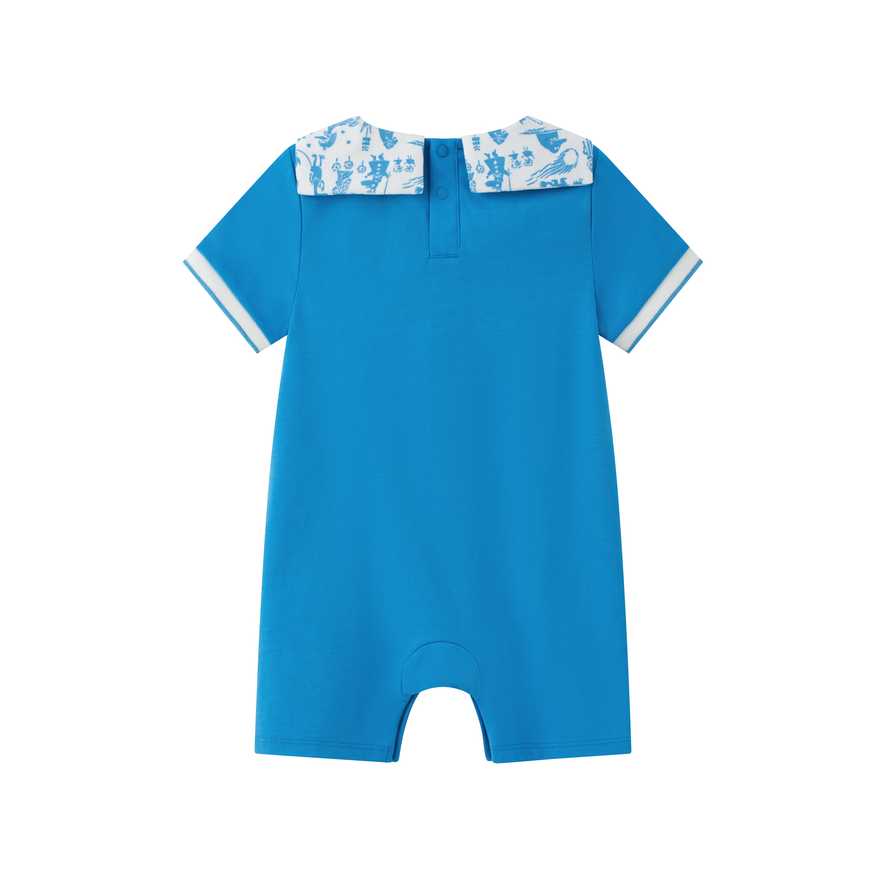 Vauva x Moomin Vauva X Moomin - Baby Boy MoominPapa Print Short Sleeve Romper - Blue Romper