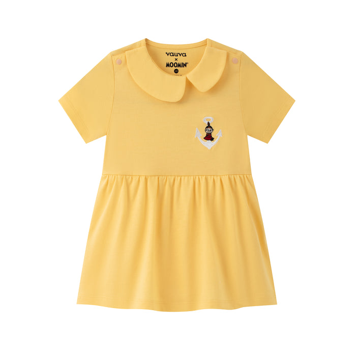Vauva x Moomin Vauva x Moomin - Baby Girl Little MY Embroidered Short Sleeve Dress (Yellow) Dress