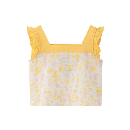 Vauva x Moomin Vauva x Moomin - Baby Girl All Over Print Top &amp; Bottom Set - Yellow Top &amp; Bottom Set