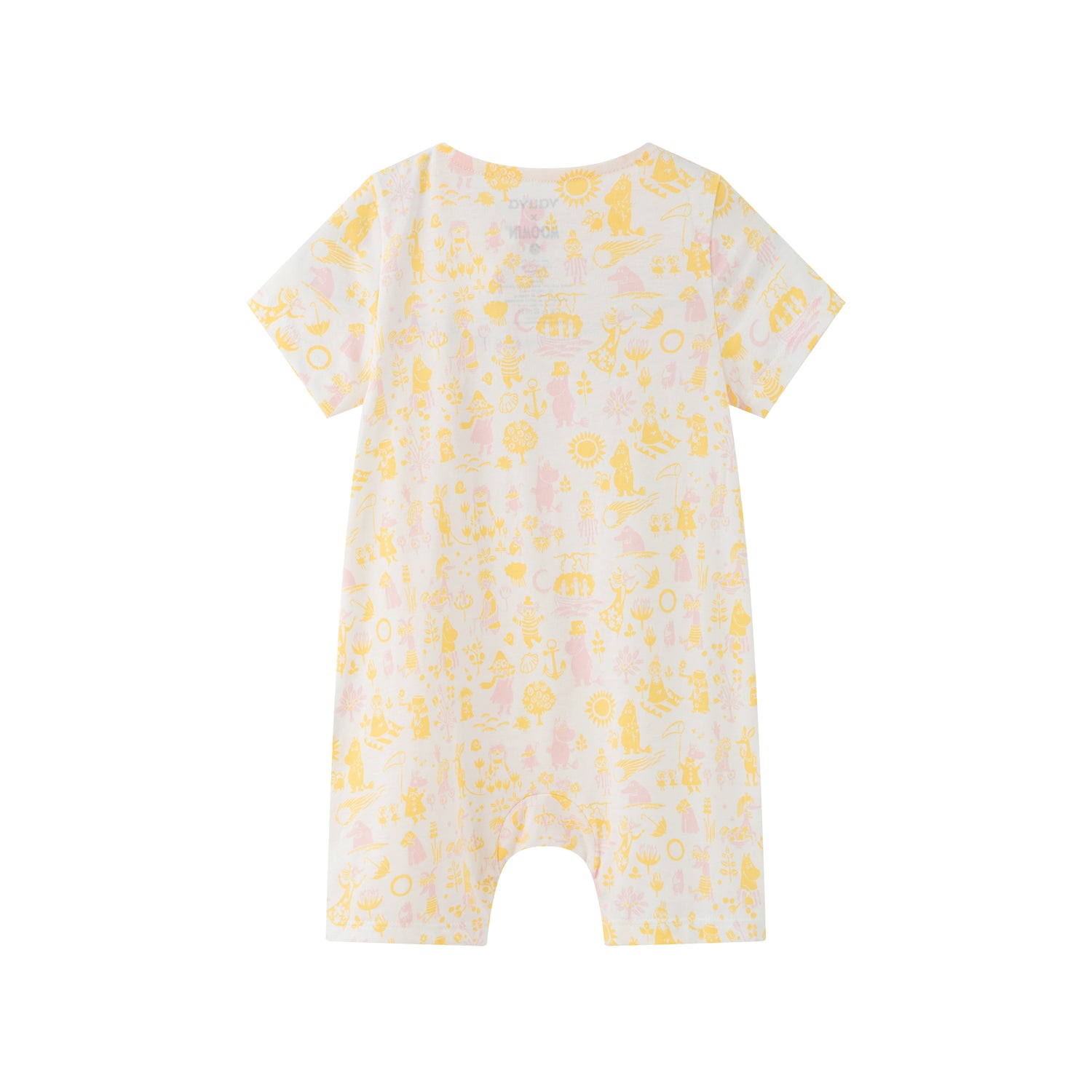 Vauva x Moomin Vauva x Moomin - Baby Girl All Over Print Short Sleeve Romper - Yellow Romper