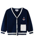 VAUVA Vauva SS24 - Baby Boy Sailor Hook Embroidered Long Sleeve Cardigan Cardigan