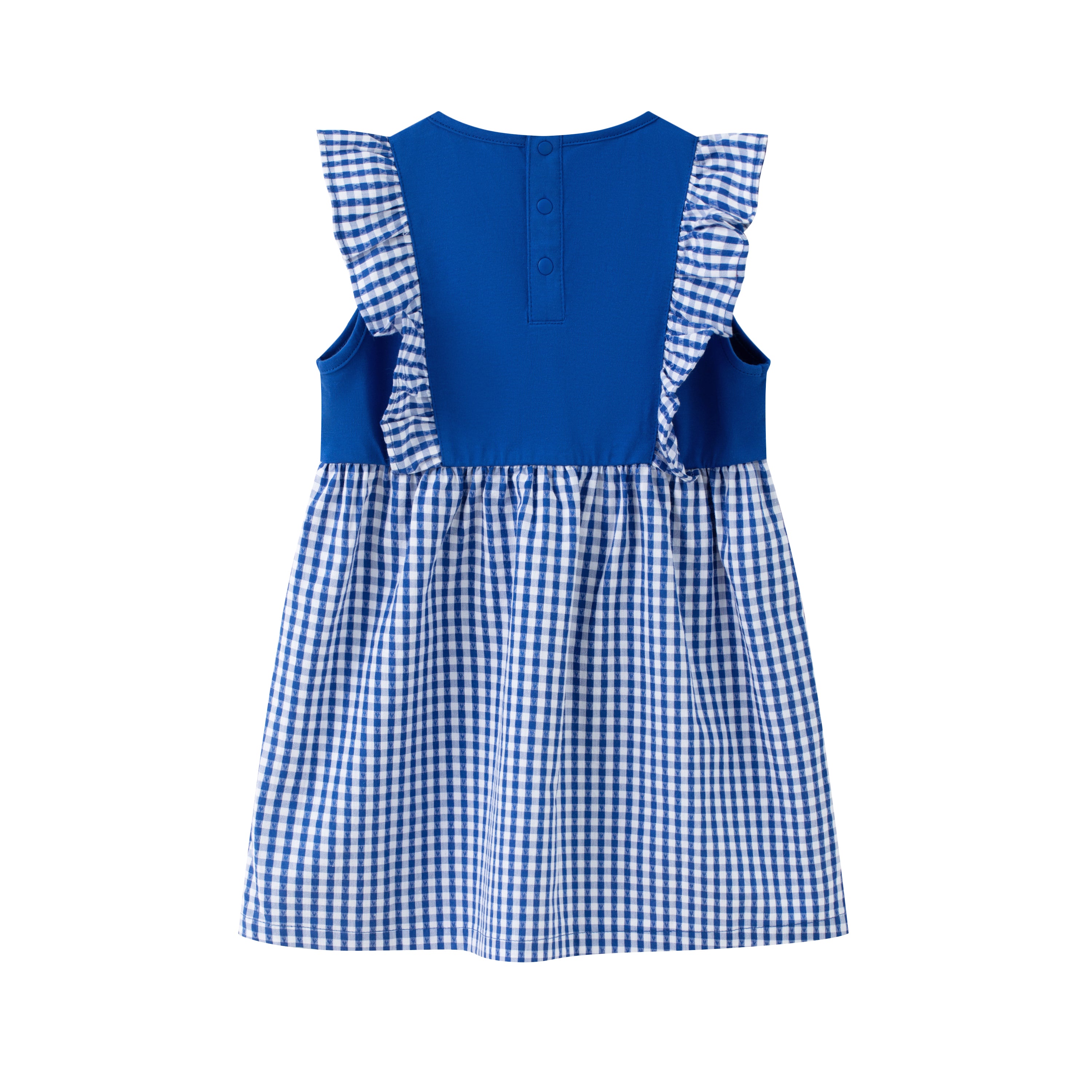 VAUVA Vauva SS24 - Baby Girl Plaid Pattern Short Sleeve Dress Dresses