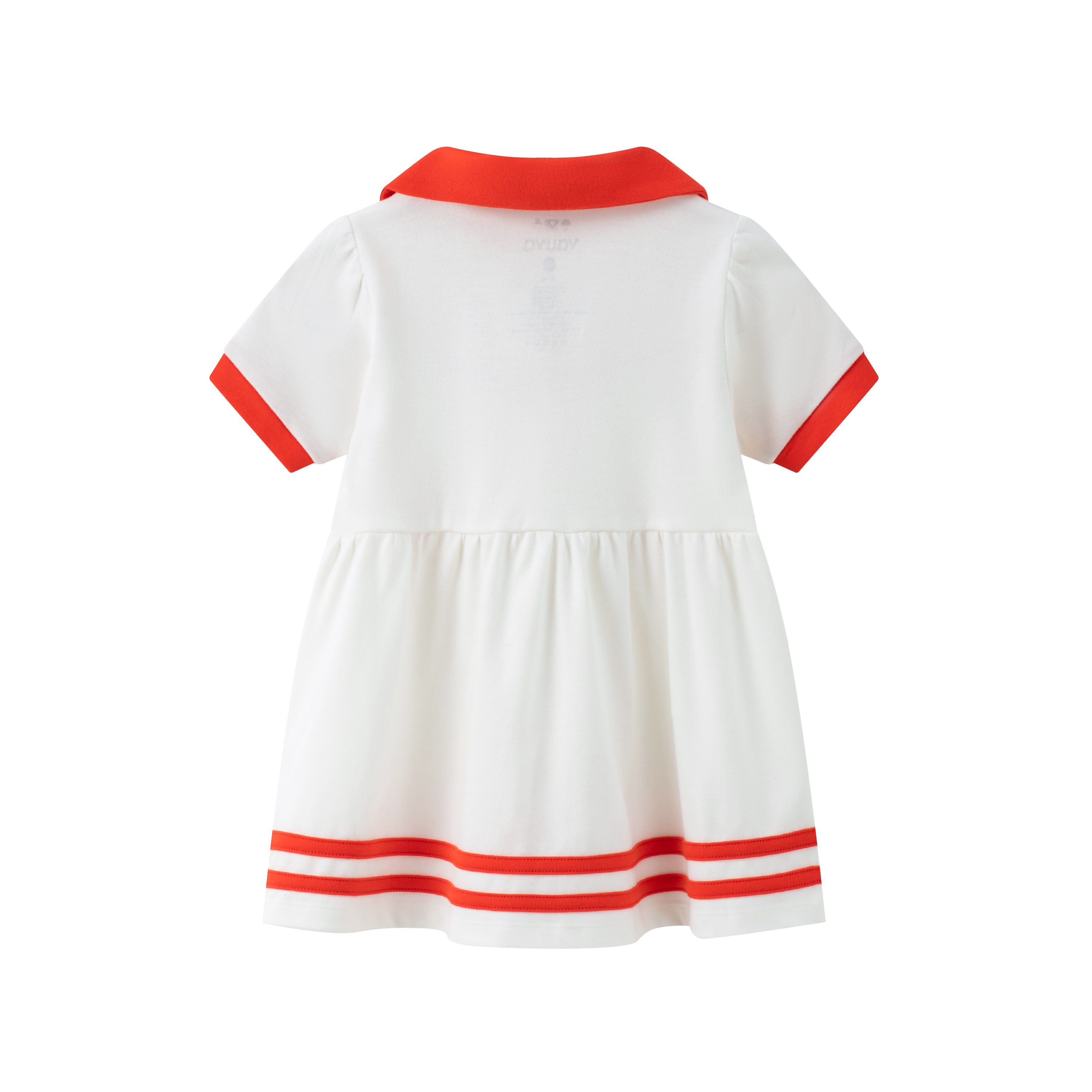 VAUVA Vauva SS24 - Baby Girl Sailor Hook Embroidered Shirt Dress (Red) Dress