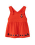 VAUVA Vauva SS24 - Baby Girl Sailor Hook Embroidered Tank Dress - Red Dress