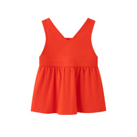 Vauva SS24 - Baby Girl Sailing Embroidered Tank Dress (Red) product image back