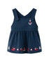 VAUVA Vauva SS24 - Baby Girl Sailor Hook Embroidered Tank Dress (Blue) Dress