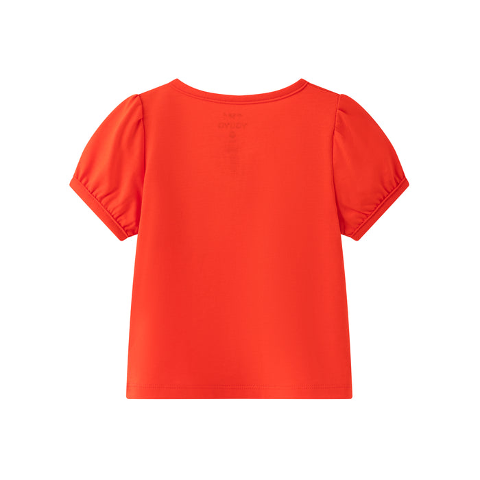 Vauva SS24 - 嬰兒螃蟹印花短袖套裝 (橙色) 