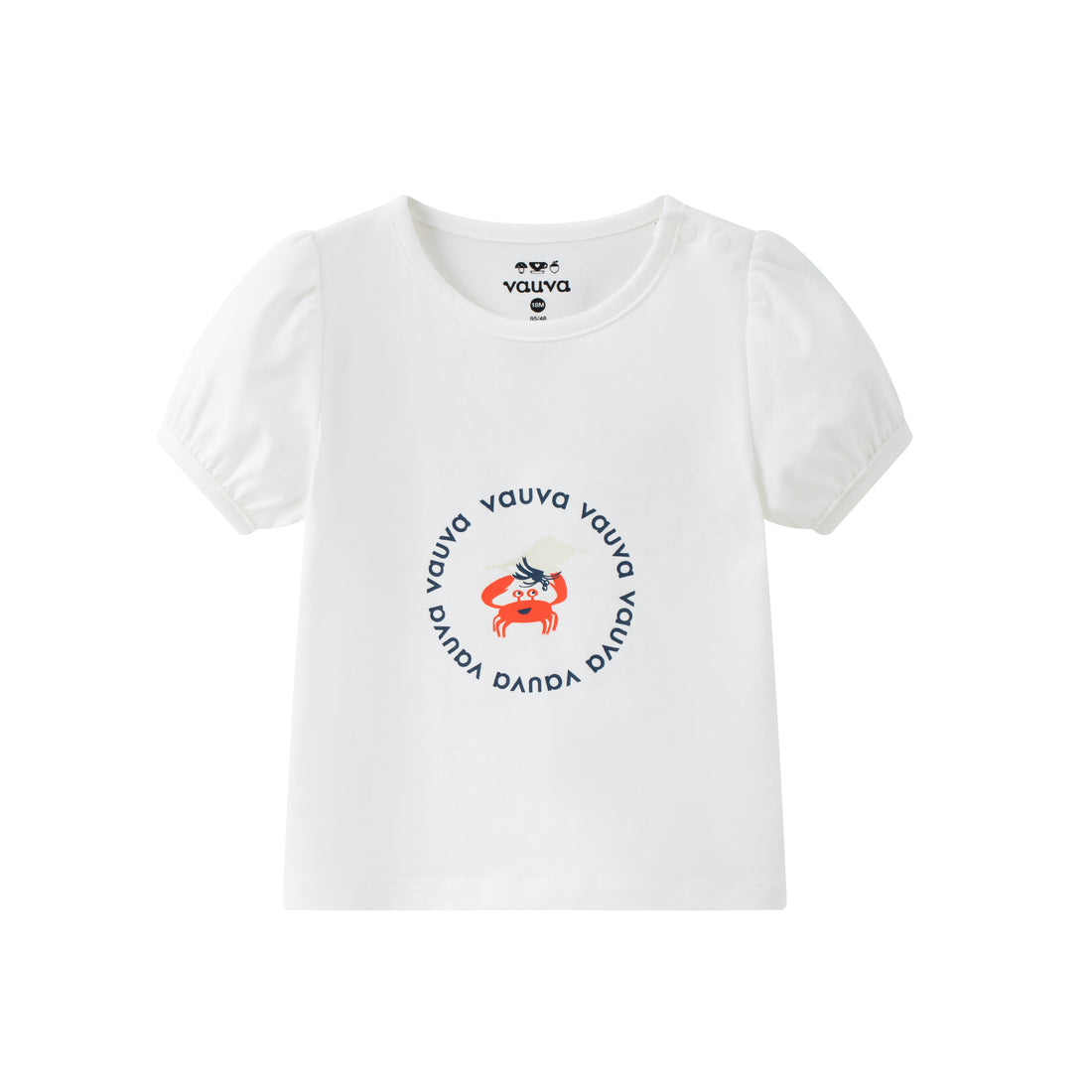 VAUVA Vauva SS24 - Baby Crab Print T-Shirt &amp; Shorts Set (Blue/White) Combination Clothes Set