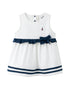 VAUVA Vauva SS24 - Baby Girl Bow Tank Dress (Blue) Dress