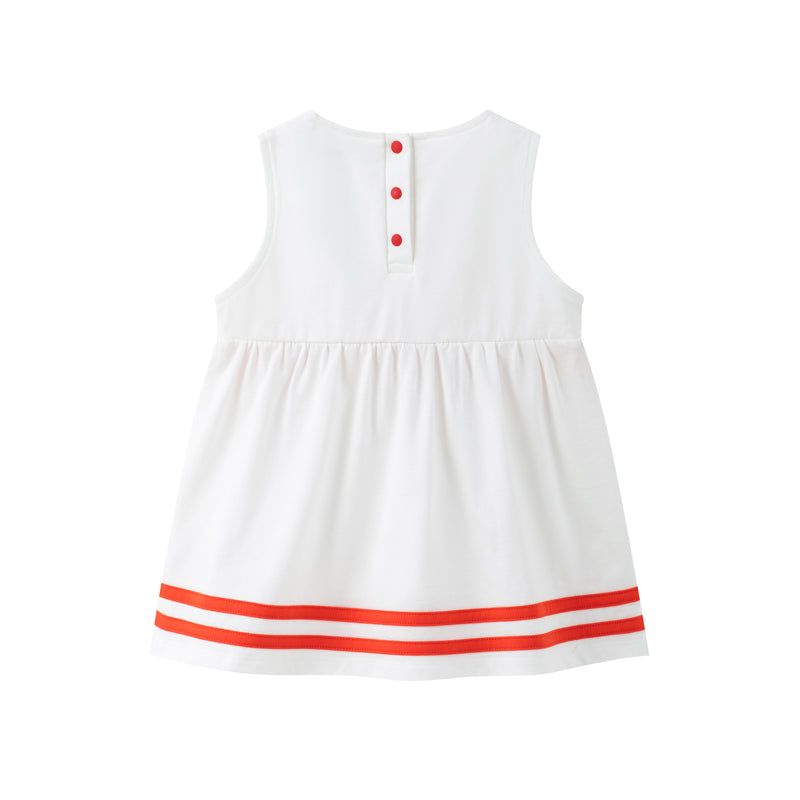 Vauva SS24 - Baby Girl Bow Tank Dress (Red)