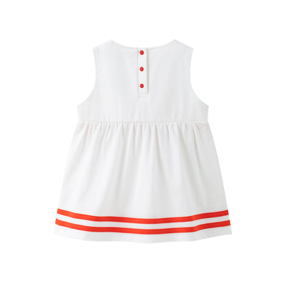 VAUVA Vauva SS24 - Baby Girl Bow Tank Dress (Red) Dress