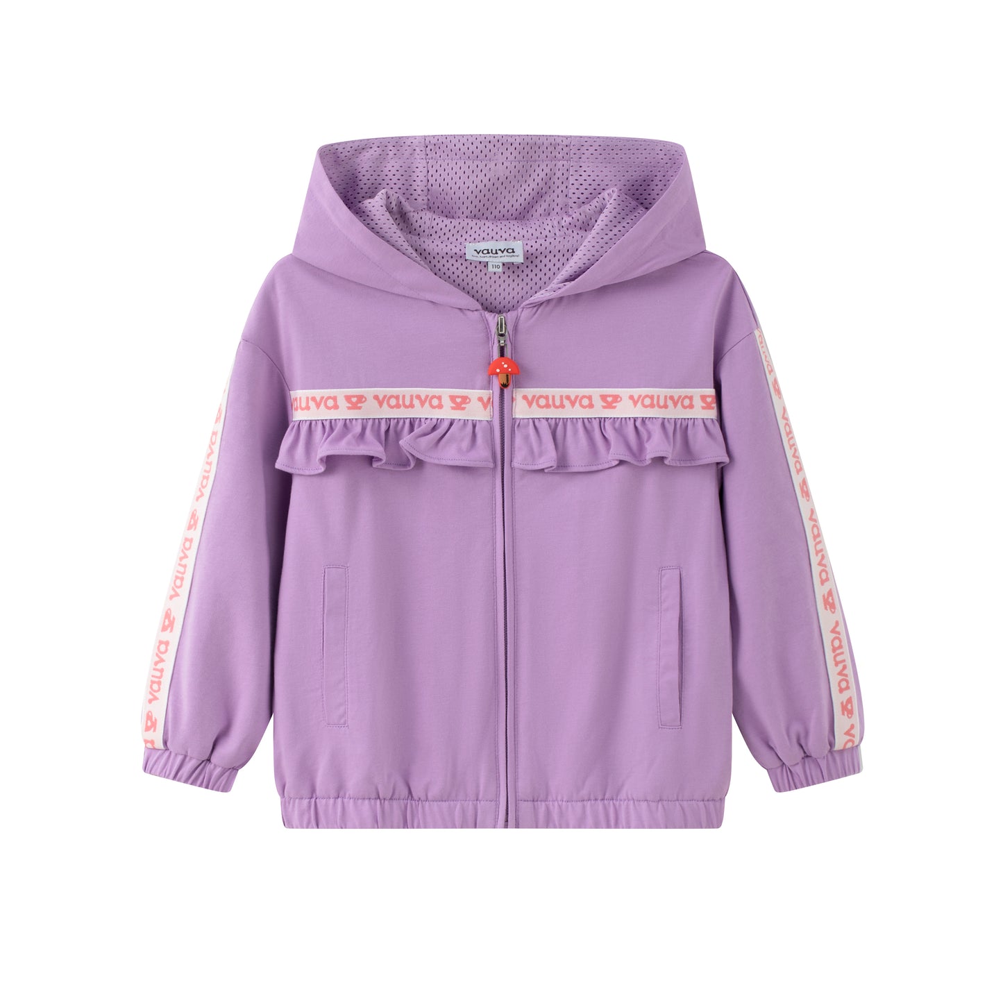 VAUVA Vauva SS24 - Toddler Girl Plain Print Jacket - Purple Coat & Jacket