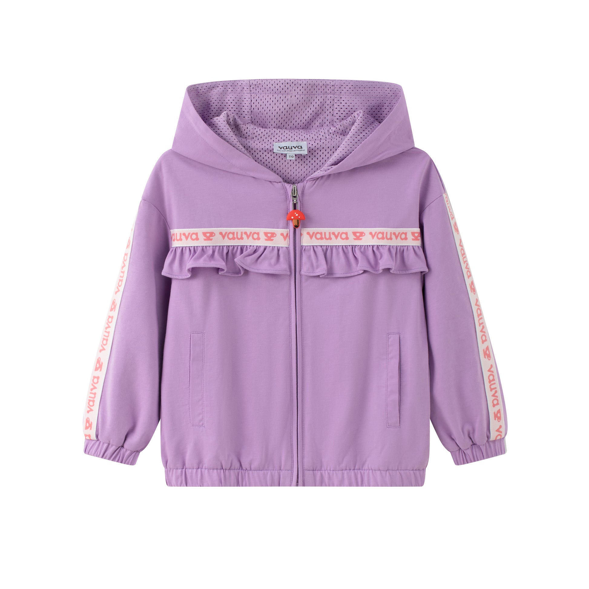 VAUVA Vauva SS24 - Toddler Girl Plain Print Jacket - Purple Coat & Jacket