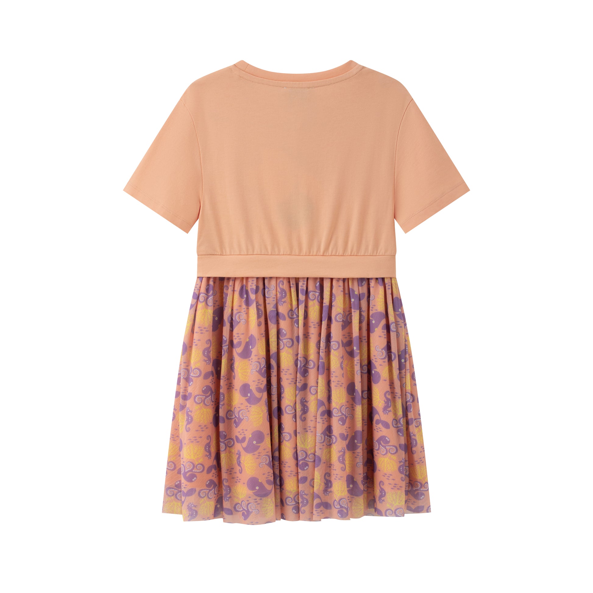 VAUVA Vauva SS24 - Toddler Girl Summer Dreams Embroidered Short Sleeve Dress - Apricot Dresses