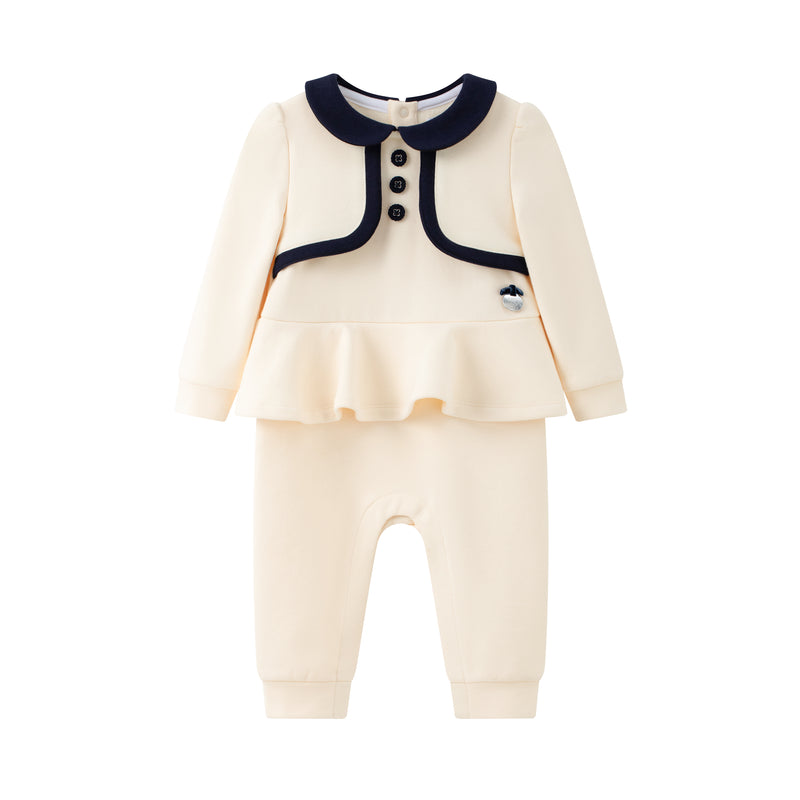 Vauva x Le Petit Prince - Baby Girl Embroidery Cotton Romper product image front