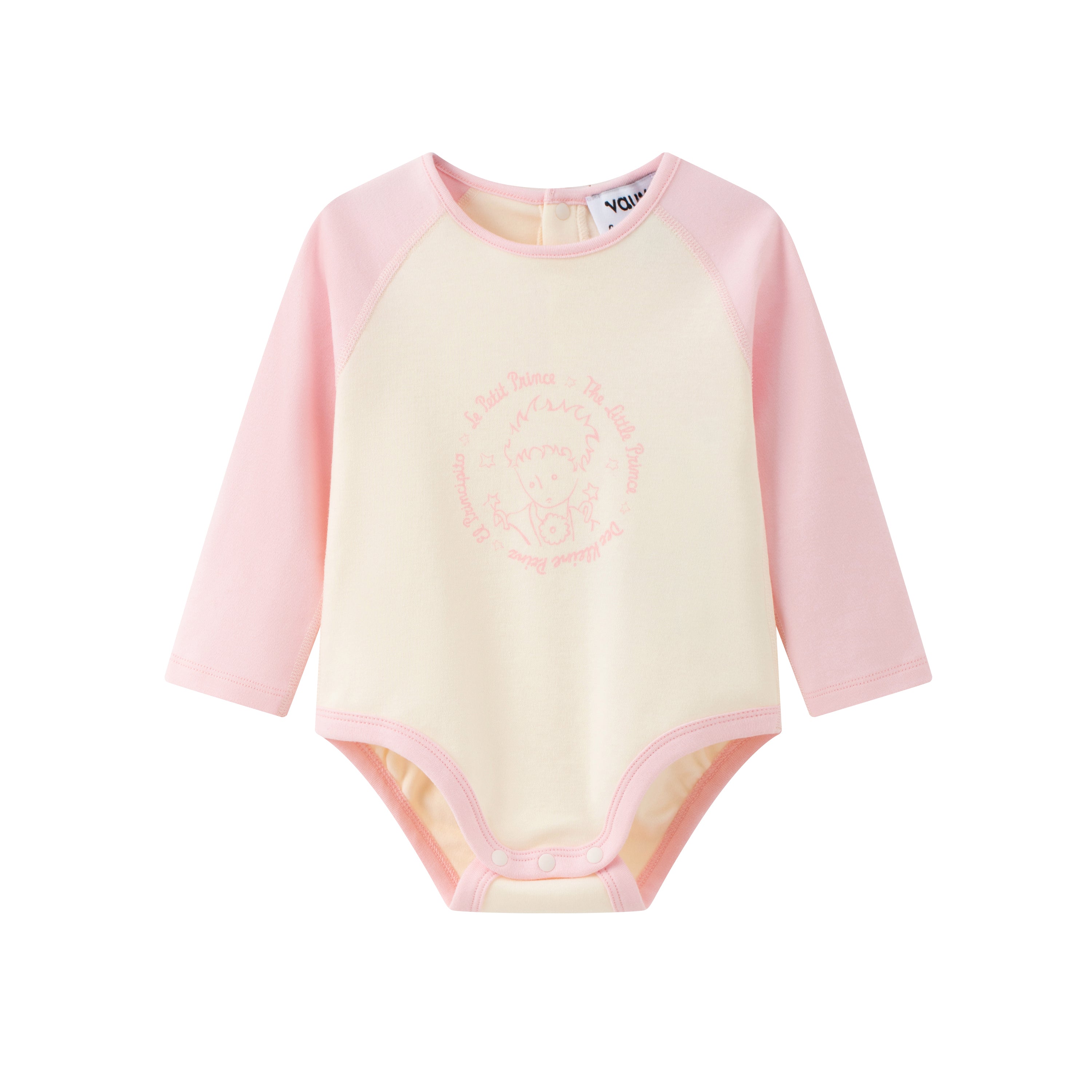 Vauva x Le Petit Prince Vauva x Le Petit Prince - Baby Logo Print Longsleeve Bodysuit (Pink)