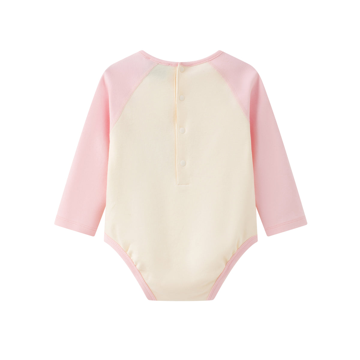 Vauva x Le Petit Prince - Baby Logo Print Longsleeve Bodysuit (Pink) product image back