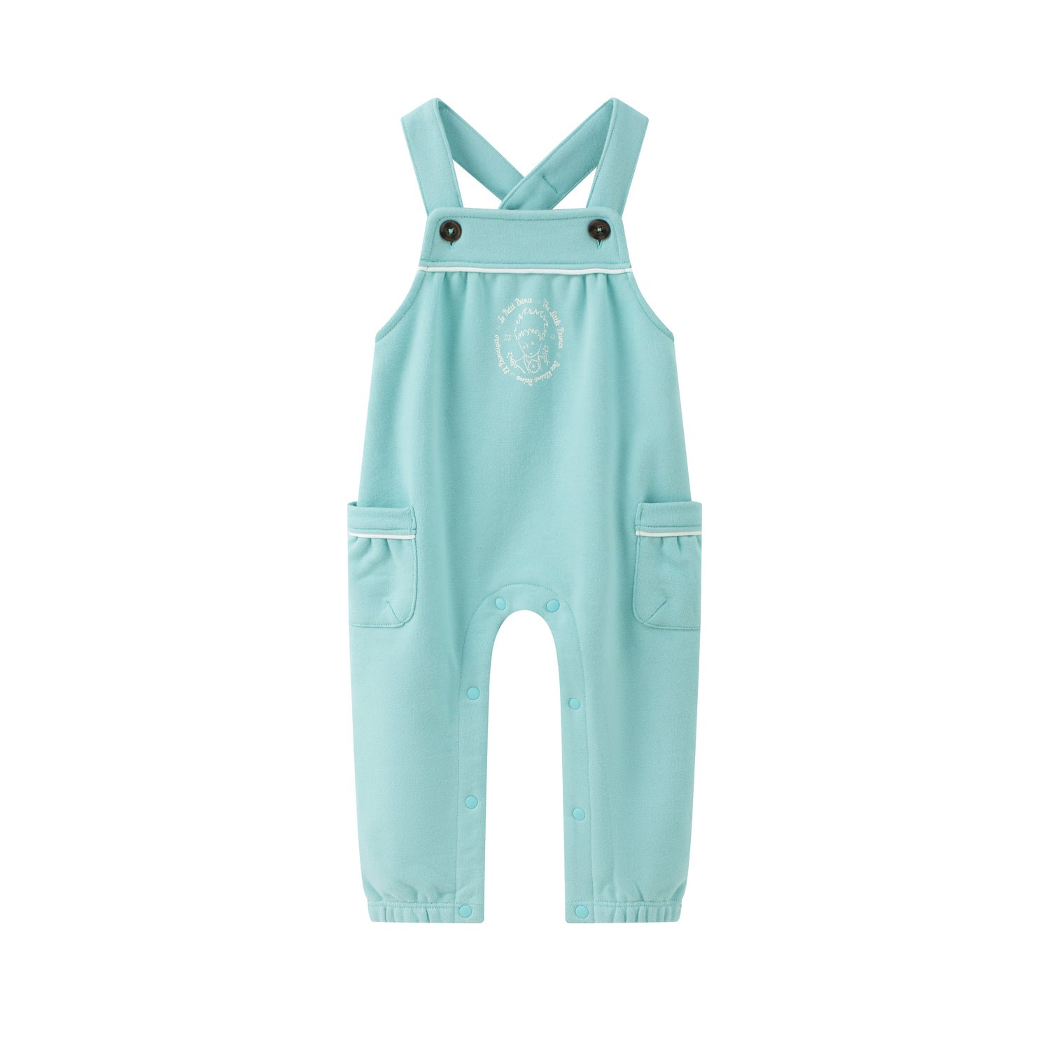 Vauva x Le Petit Prince Vauva x Le Petit Prince - Baby 2 pocket Vest Romper (Green Lake) Romper