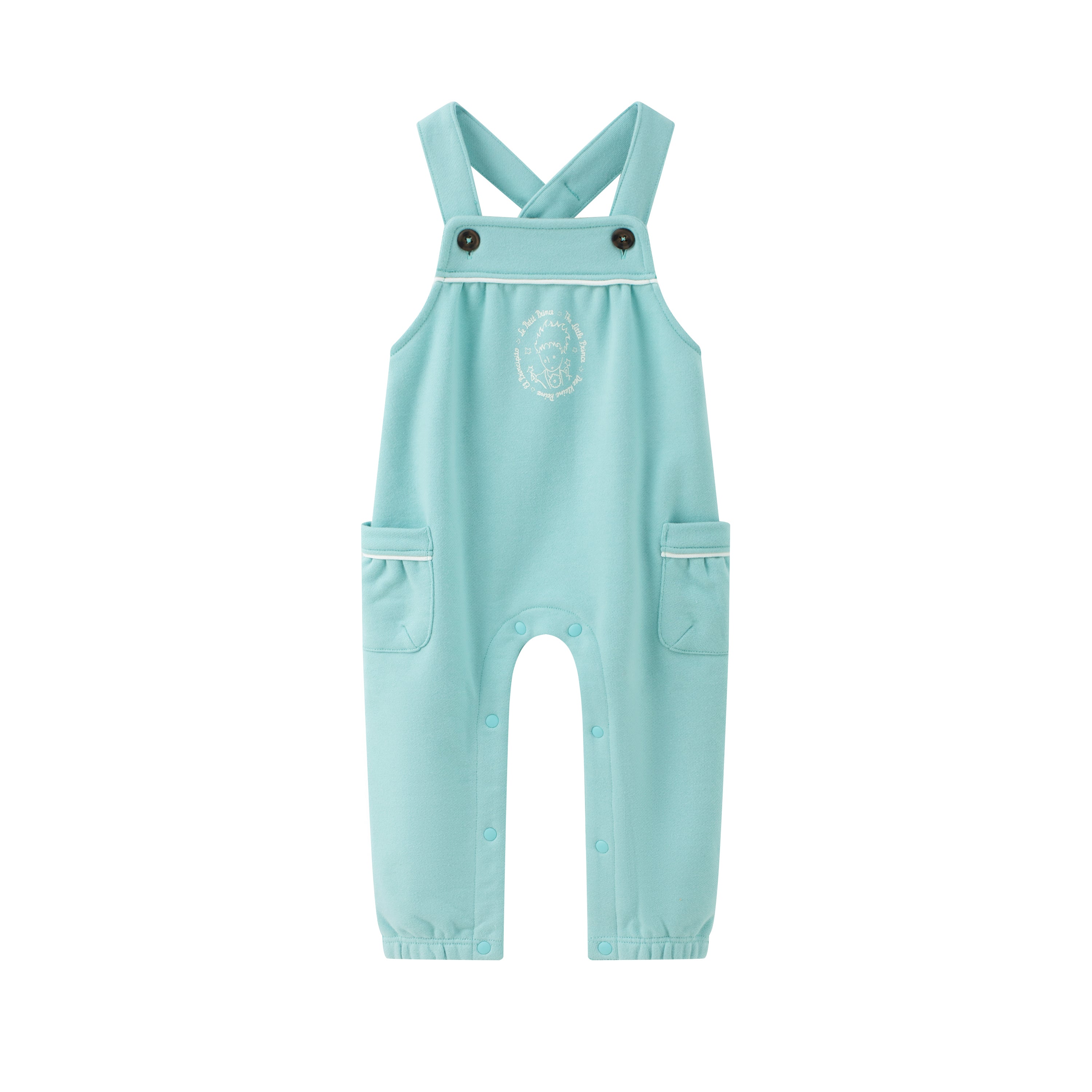 Vauva x Le Petit Prince Vauva x Le Petit Prince - Baby 2 pocket Vest Romper (Green Lake) Romper